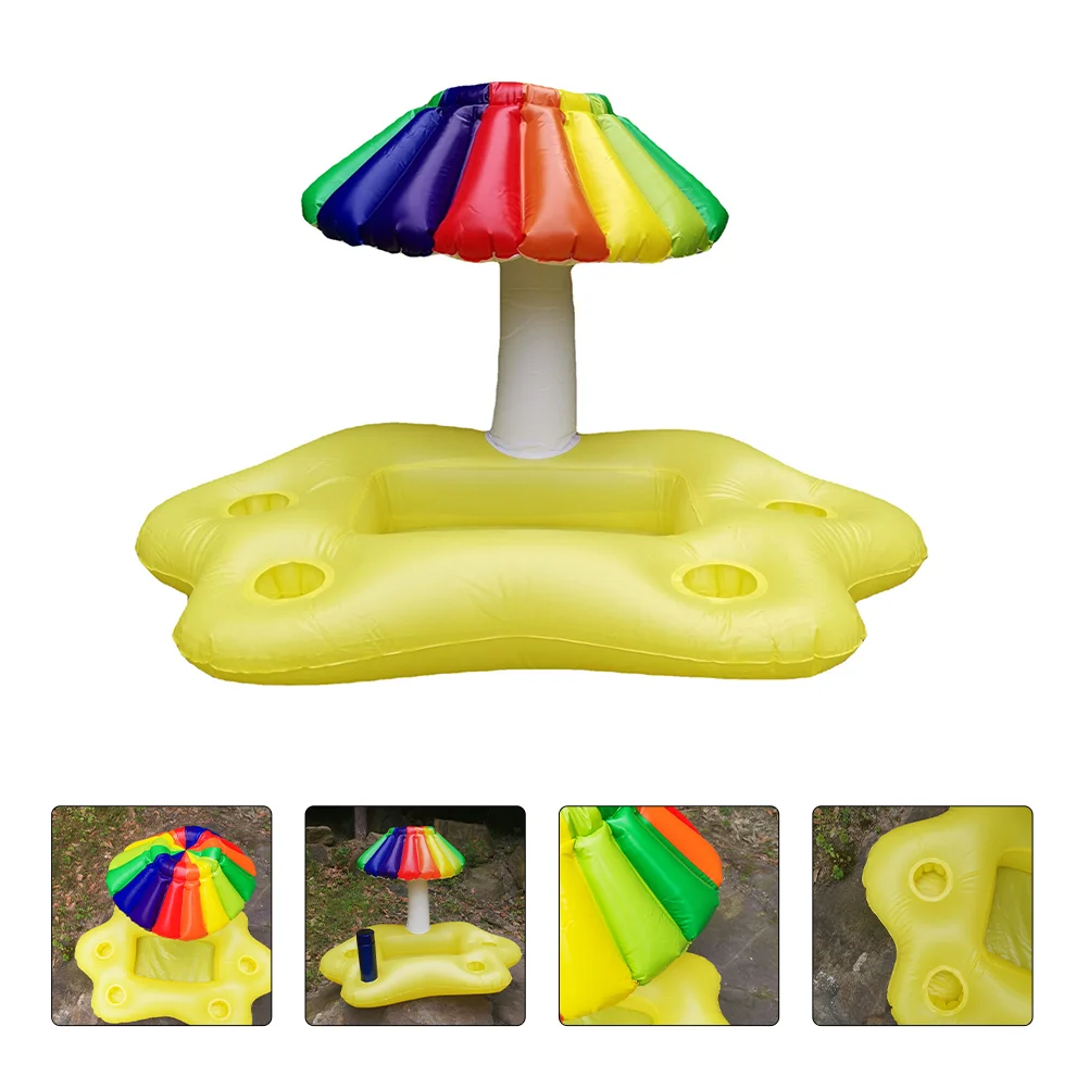 

Holder Inflatable Floating Pool Cup Drink Tray Party Coaster Supplies Decoration Water Fruit Serving Bars Beverage Cooler