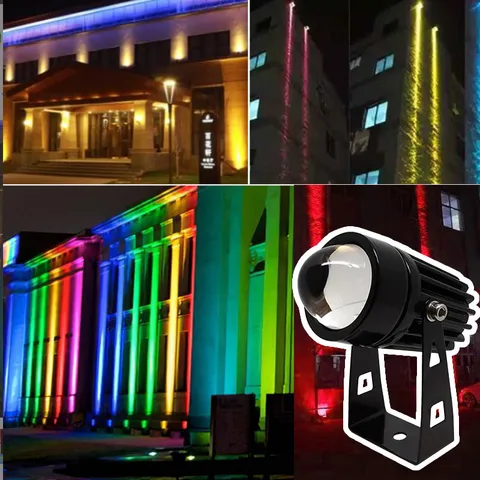 VisWorth наружный светодиодный прожектор 5Вт 9Вт 12Вт  RGB