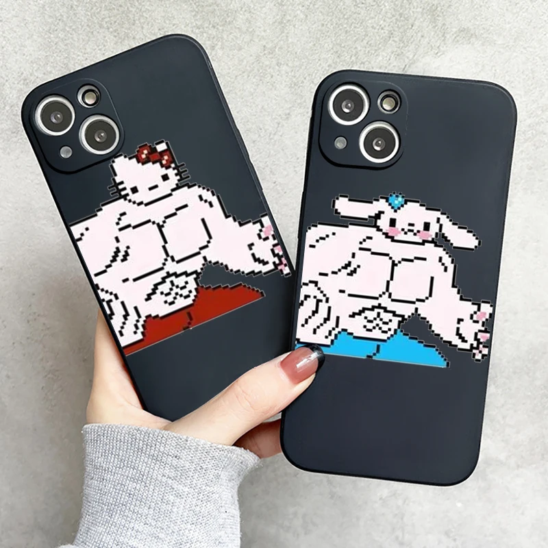 

Cartoon Hello Kitty TAKARA TOMY Phone Case For Funda iPhone 11 12 13 Pro Max Mini X XR XS SE 2020 6 7 8 Plus Silicone Cover