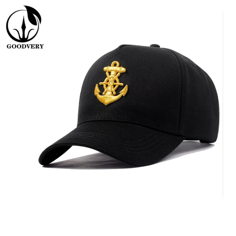 

Бейсбольная кепка GOODVERY S5, однотонная бейсбольная Кепка из 100% хлопка с вышивкой в виде якоря, с высоким верхом и солнцезащитным козырьком, бе...