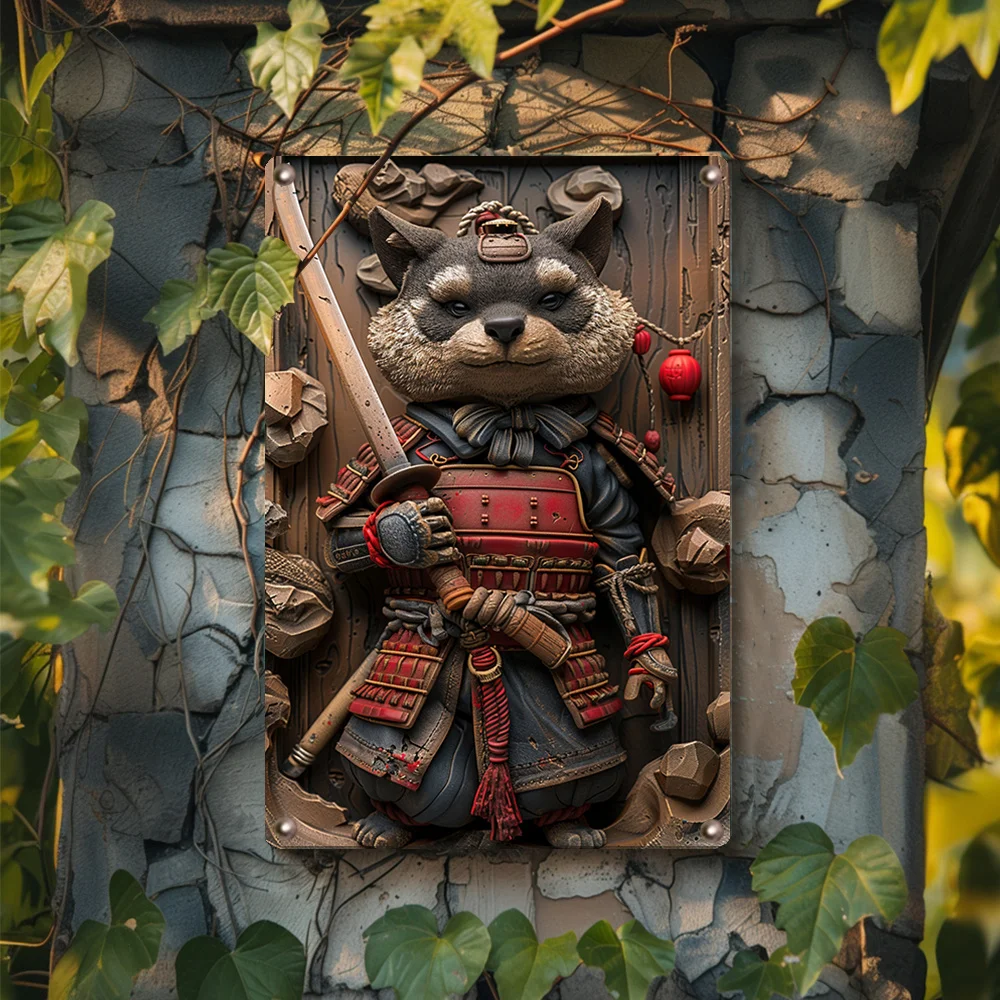 Винтажная японская алюминиевая вывеска Тауки — 8X12 дюймов идеально подходит для