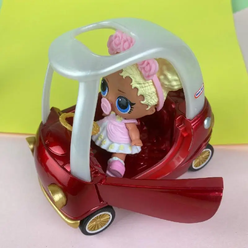 

1 Pc Original LOL doll Red Cozy Cars Coupe with Bags Auto Kids Surprise Toys Birthday Christmas Gift Random Shipping