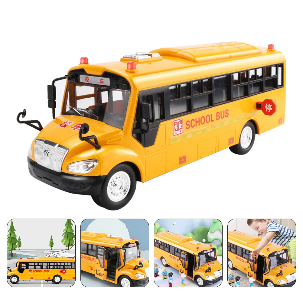Детские игрушки Звук и свет Школьный автобус Развивающая игрушка Детская желтая
