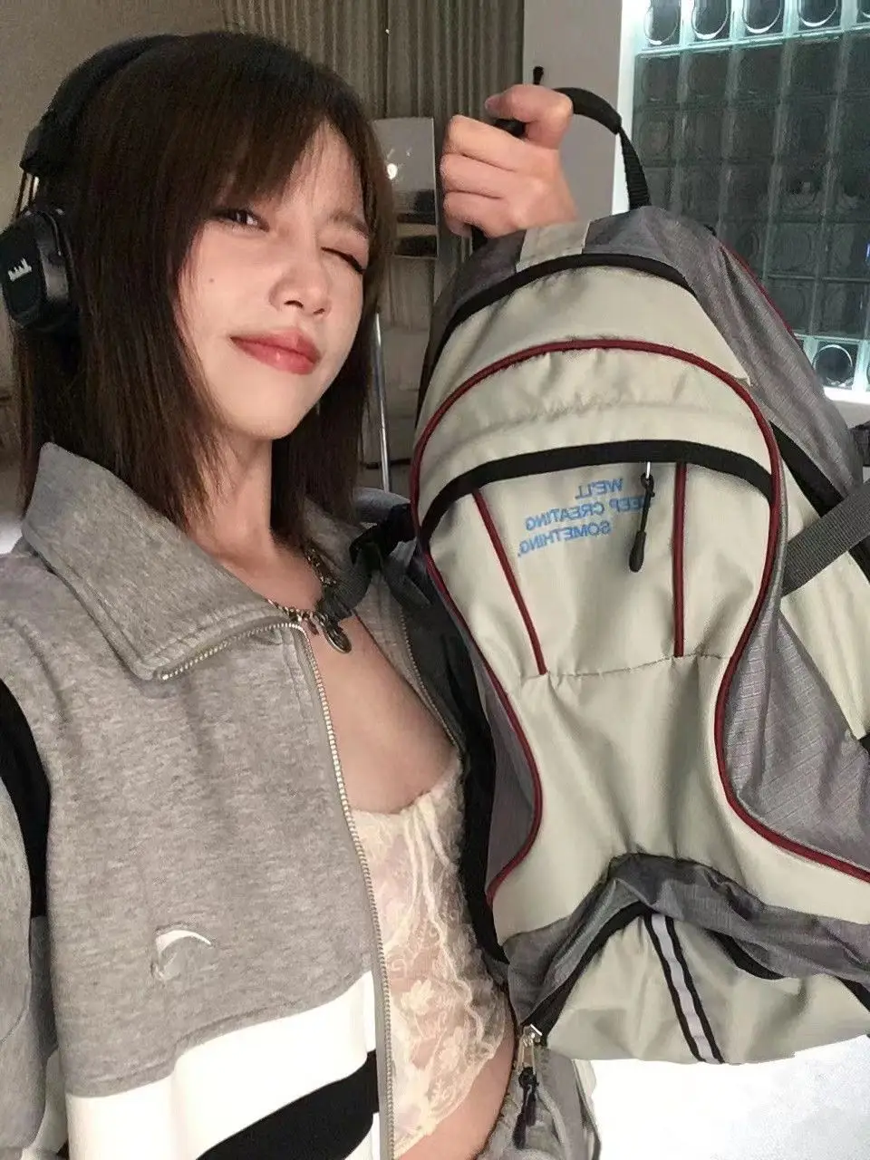 Fashion Women Backpack Aesthetic Retro Student Schoolbag Nylon Waterproof Large Capacity Shoulder Bag Leisure Travel Bag Female