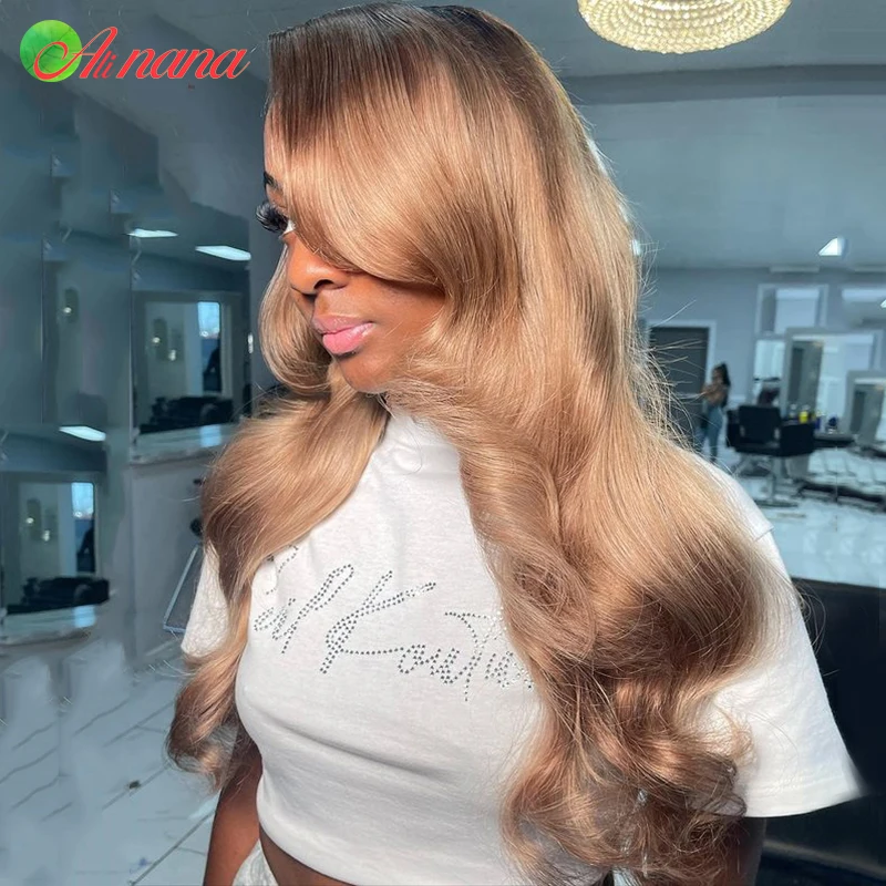 Wear And Go Wigs 4x6 HD Lace Closure Wig Ash Honey Blonde Body Wave 13x4 Lace Frontal Wig PrePlucked Brown Blonde Human Hair Wig