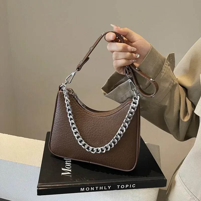 Осенне-зимняя нишевая Ретро сумка для женщин 2024 популярная универсальная через