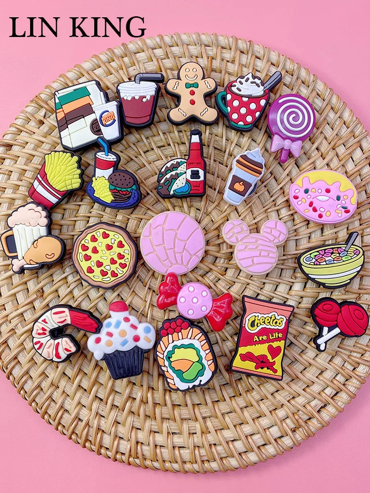 

Lovely Cartoon Shoe Charms Clogs Accessories Pins Croc Ornaments Diy Buckle Decorations Badges Wristband Hole Decor Kids Gifts