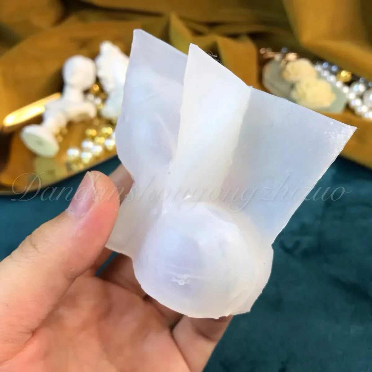 Прекрасная 3D-силиконовая форма для рукоделия: кролик в сидячей позе, для выпечки и украшения тортов (art.: 3920cbf6982ed) - 3920cbf6982ed