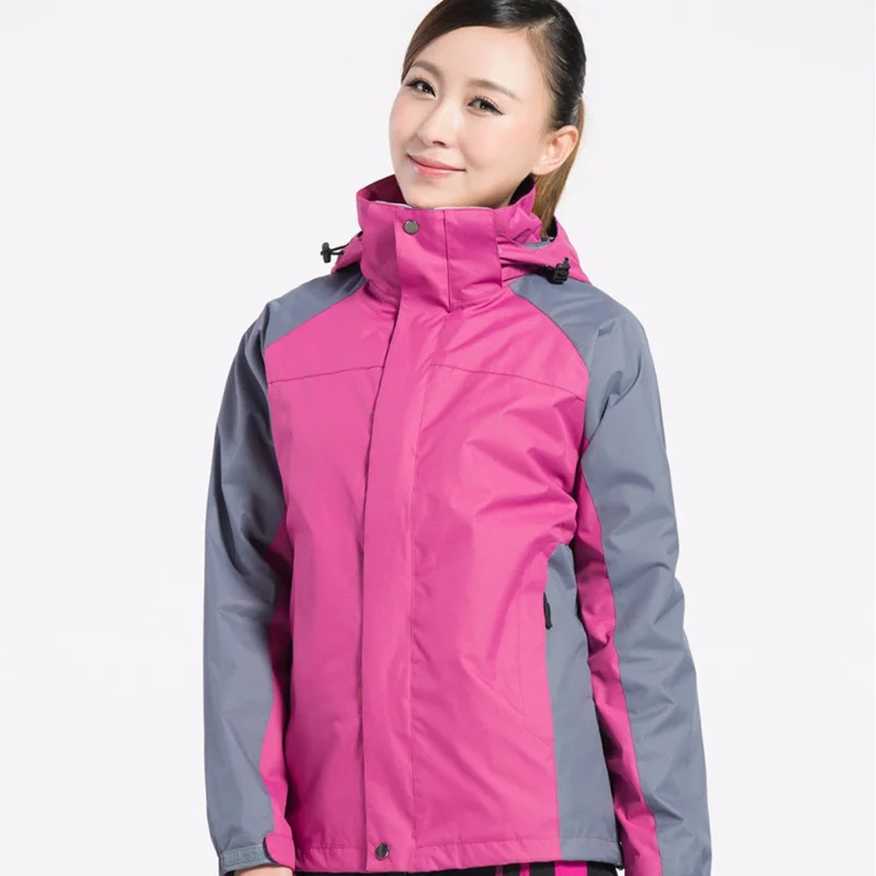 Winter Outdoor Climbing Camping Skiing 3in1 Softshell Warm Lover Clothes Sports Mountaineering Windproof Hiking Men Women Jacket