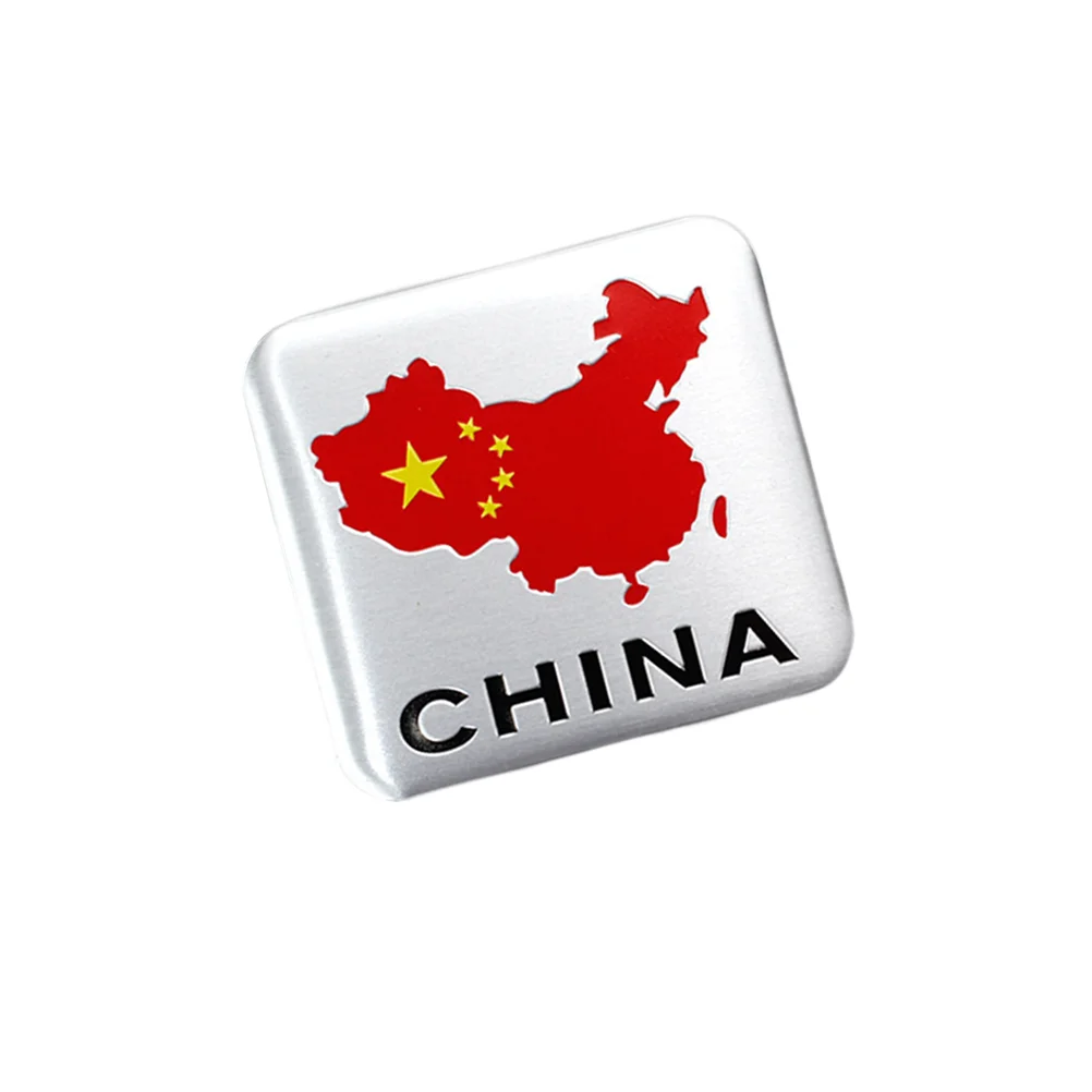

Car Decor Sticker Metal Automobile Label Stickers Flag Decals Cars Scratch Alloy