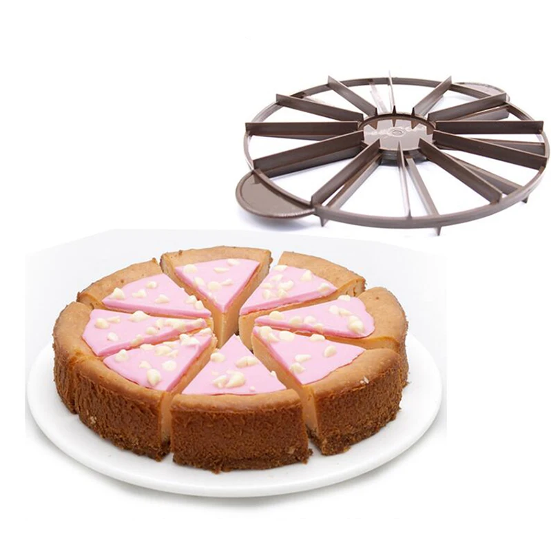 

1 PC Bread Bakeware Marker Equal Portion Cake-Divider 10/12 Piece Slicer Slice Round Cake Cut DIY Bakeware Kitchen Cooking Tool