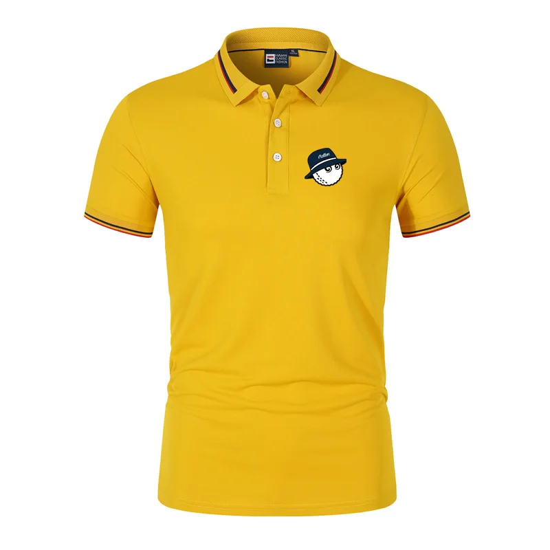Malbon Golf Wear for Men's T-shirt Summer Men's Golf Shirt Quick-drying Breathable Polo Short Sleeve High Quality Tops