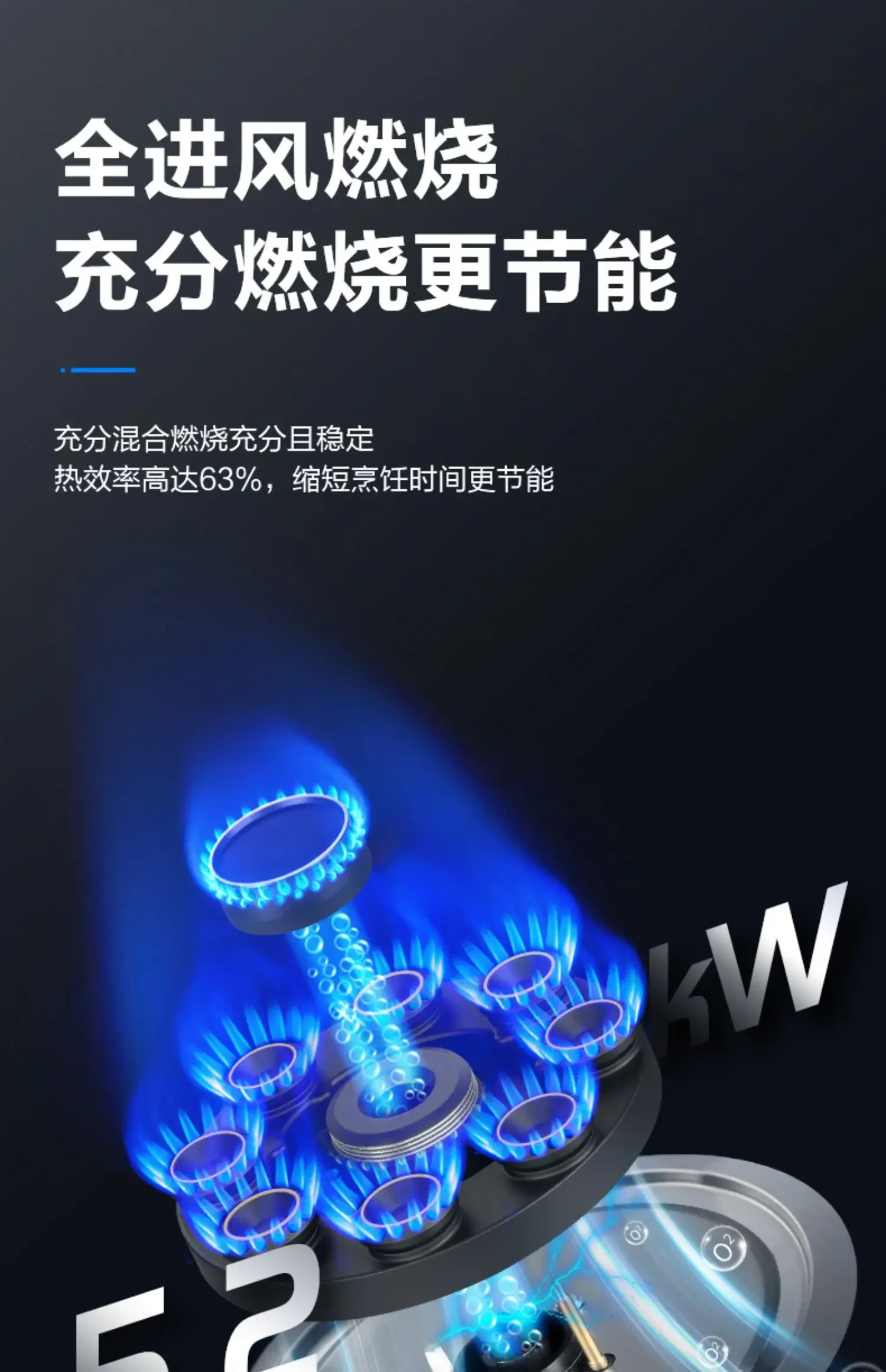 Высокомощная газовая плита Chigo одноконфорочная для домашнего использования