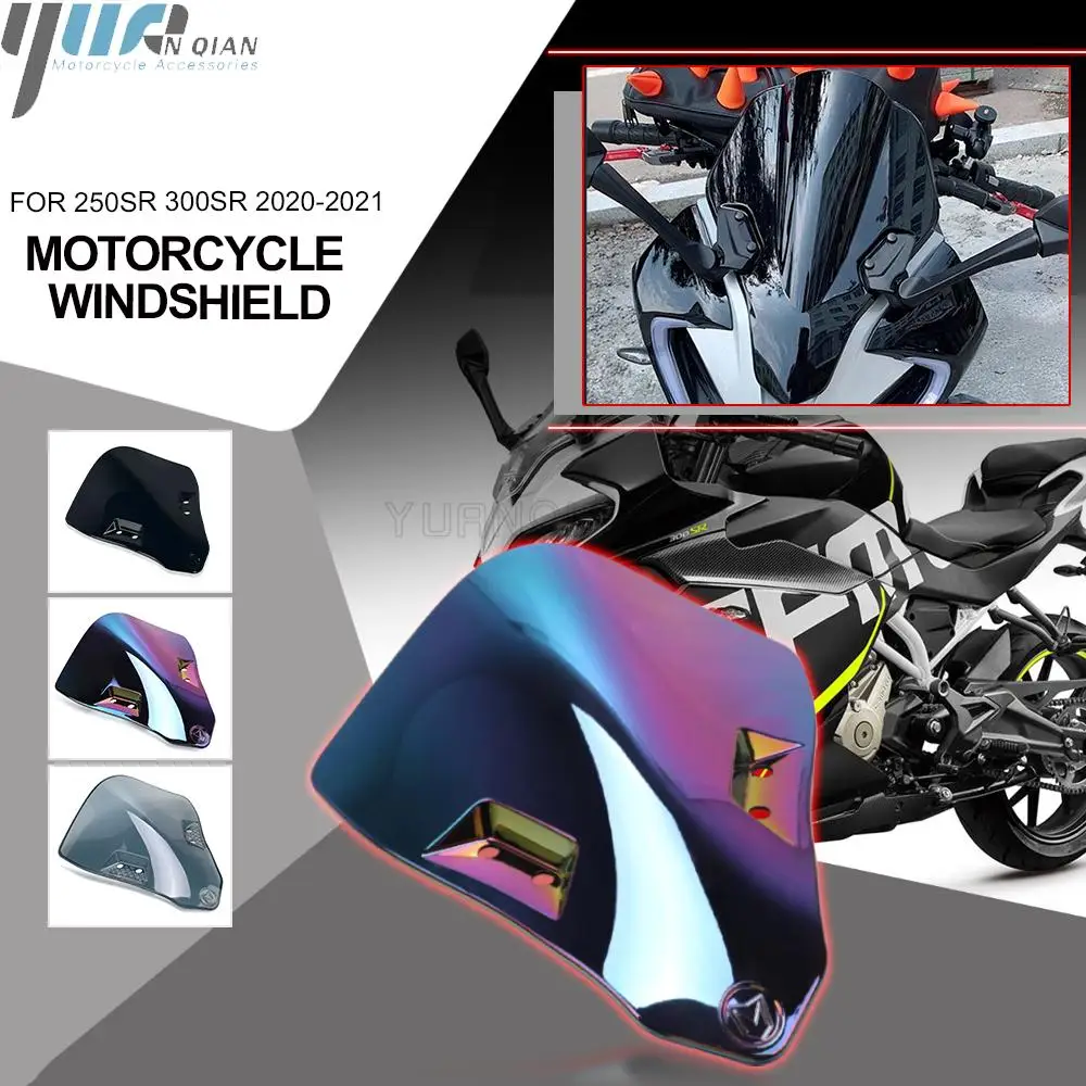 

250 SR 300 SR New Motorcycle Windshield WindScreen Wind Deflector FOR CFMOTO 250SR 300SR 2020-2021 Black ABS Wind Shield Plastic