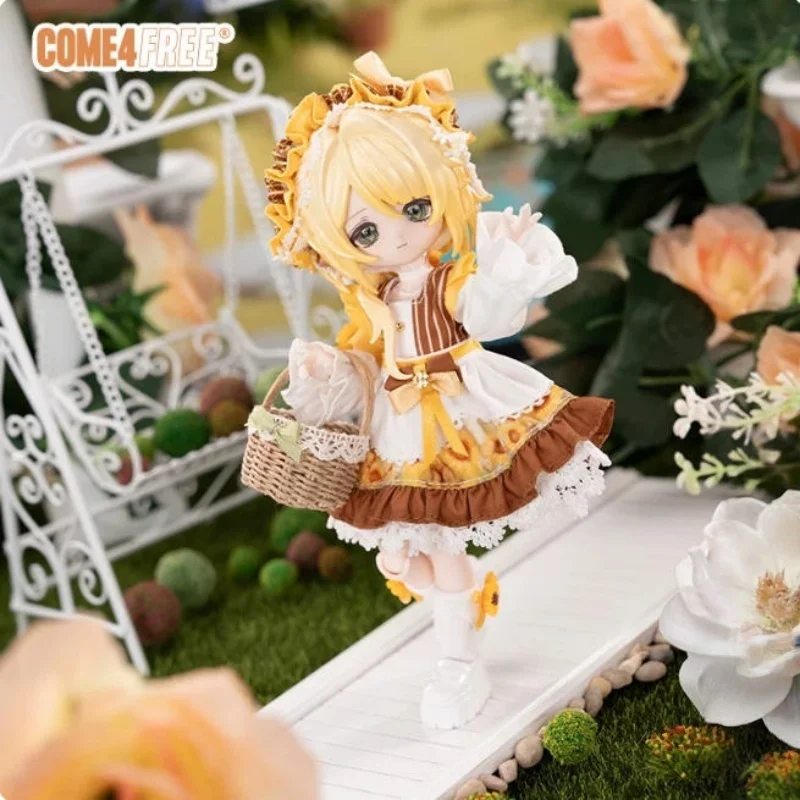 Фото Come4free 1/12 Комплект одежды для кукол Bjd Ob11: платье цвета хаки с цветовыми блоками, новинка в наличии №2