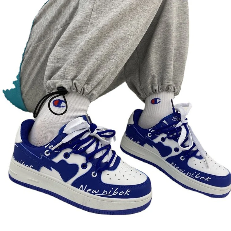 Женские брендовые кроссовки Вулканизированная подошва на шнуровке в форме