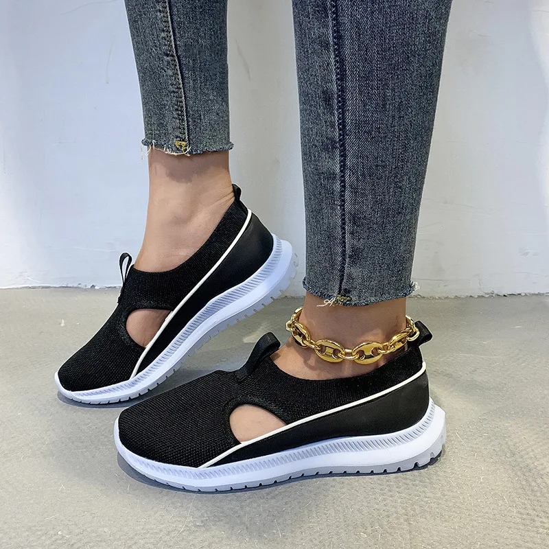 

Women Casual Shoes Breathable Shoes For Women Slip On Women Sneakers Fashion Ladies Shoes Outdoor Walking Female Flat Plus Size