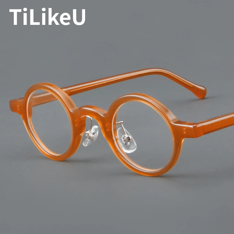 Японские дизайнерские ацетатные оправы для очков в стиле ретро маленькие