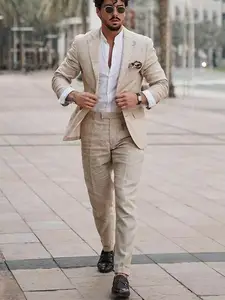 trajes de hombre lino – Compra trajes de novio hombre con envío gratis en AliExpress version