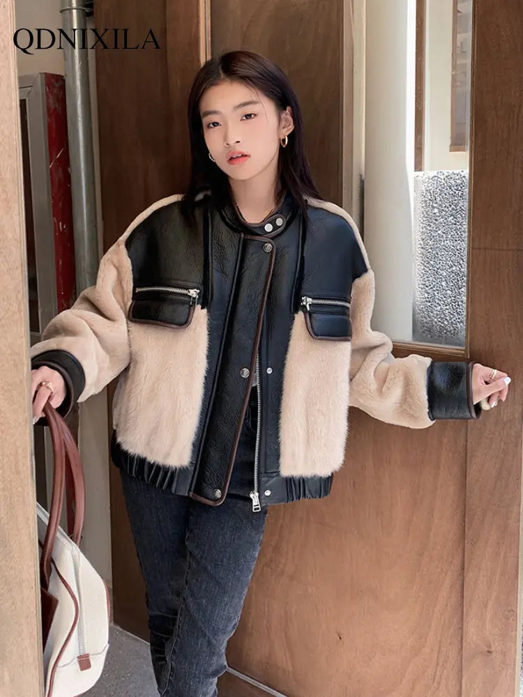 Woman Coats 2023 Winter Fur Coat  Pre-sale New Outerwear Fashion Fur Jacket Tops Wool Sheepskin Coat for Women Faux Fur Coat