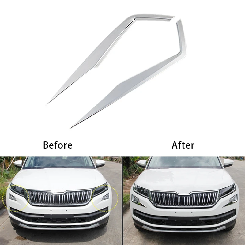 Передние противотуманные фары для автомобиля веко полоса бровей молдинговая