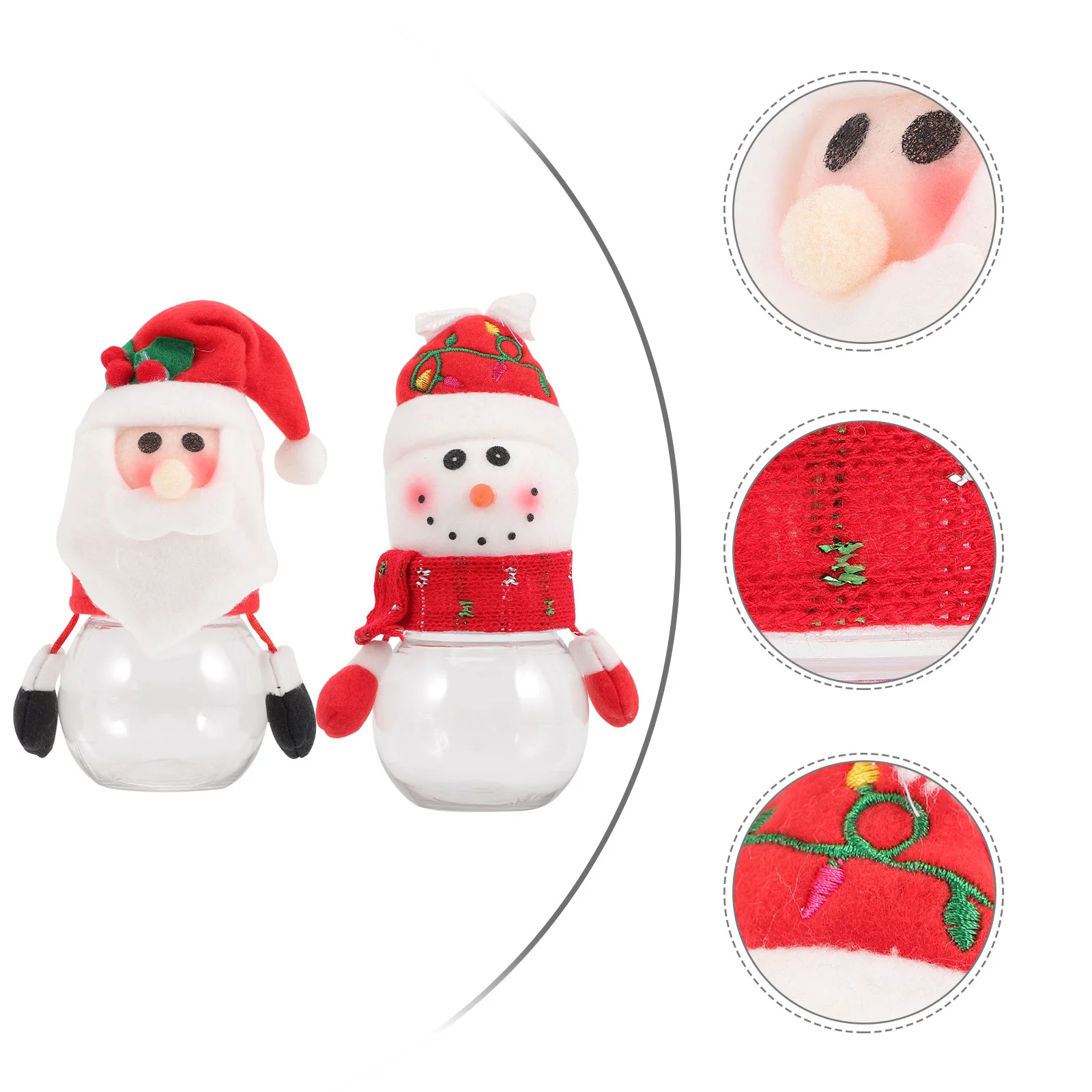 

Candy Christmas Box Case Jarjars Holiday Sack Container Tinplate Gift Santa Snowman Containers Biscuit Lidsclaus Plushreindeer