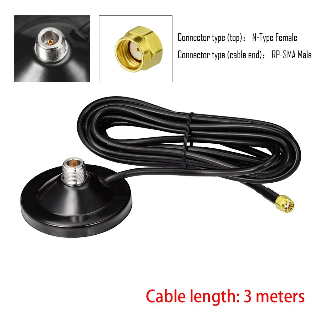 For Bobcat Senseca Syncrob Antenna Magneti&Base Helium Hotspot Miners Fit For 5.8dBi To 15dBi Antennae With 3meters RG58 Cable