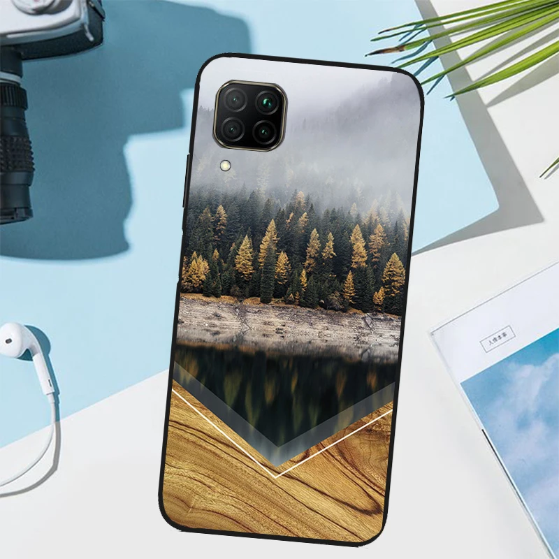 Фото Чехол Forest Geometry Wood Nature для Huawei Nova 7i 8i 3i 11i 12i 9 10 SE Y73 Y90 Y70 Y72 Y61 Y91 P30 P40 Lite P60 Pro №3