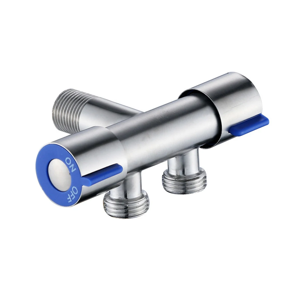 

Triangular Valve Water Faucet Stainless Steel Double Handle Faucet for Bathroom Washing Machine Reliable and Durable