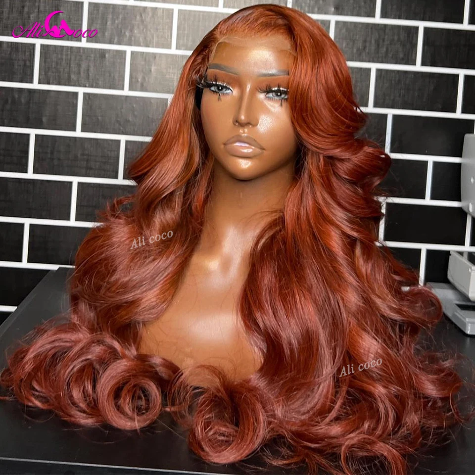Wear Go Dark Orange Ginger 13X4 Lace Frontal Wig 4x6 HD Lace Glueless Wig Human Hair Ready To Wear Pre Cut Pre plucked