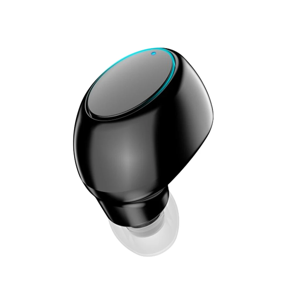 

Single In-ear Type Earphone Bluetooth-compatible 5.0 Headphone Noise Reduction Sports Wireless Earphone, Black