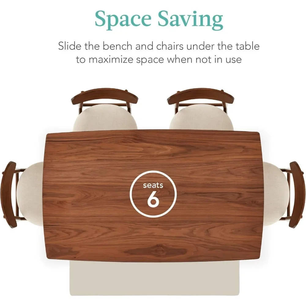 Обеденный набор из 6 предметов искусственное кресло среднего века и мягкие