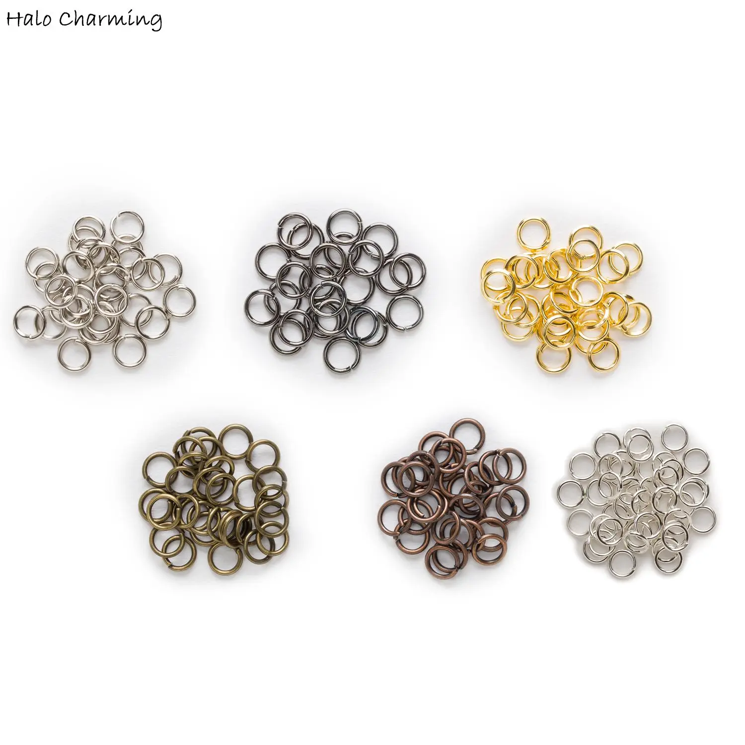 

6 Colors Smooth Round Open Jump Rings Link Loops Split Rings Connectors Findings Jewelry Making Supplies DIY Accessories 4-12mm