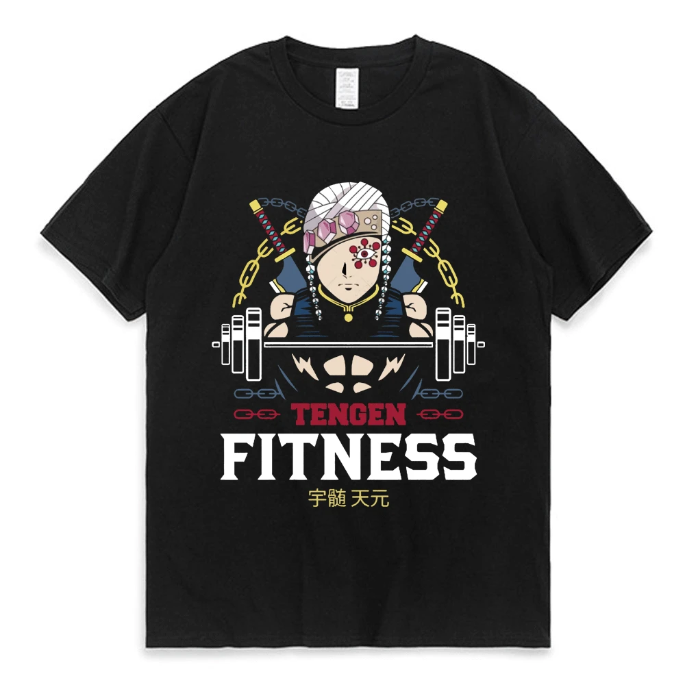 

Anime Demon Slayer T-Shirt Kimetsu No Yaiba Tengen Uzui Graphic Print Tee Shirt Harajuku Cozy T-shirts Oversized Streetwear