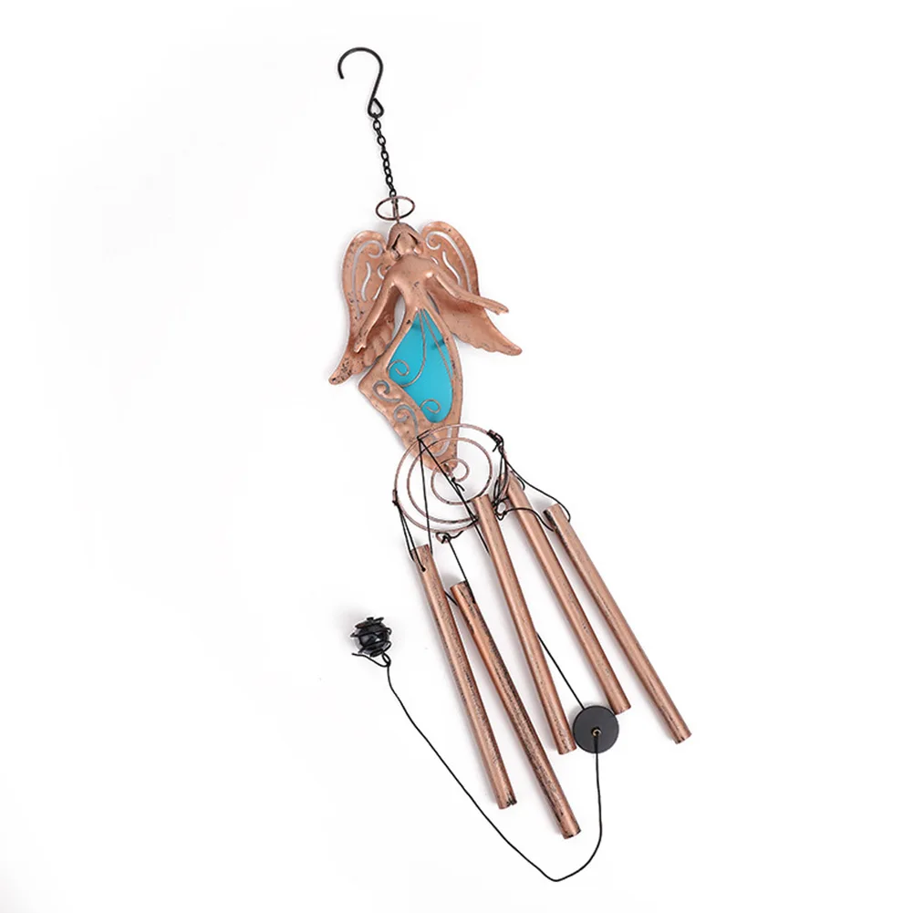 

Wind Chimes Fairy Nights Light Film Wind Bell Metal Pendant Courtyard Bedroom Backyard Garden Feng Bell Pipe Hanging Decorations