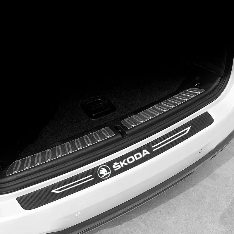 Фото Защитная Наклейка на порог автомобильной двери Carbon Blade для Skoda Fabia Superb Octavia Kodiaq Yeti Karoq Citigo Felicia Kamiq Rapid Scala №3