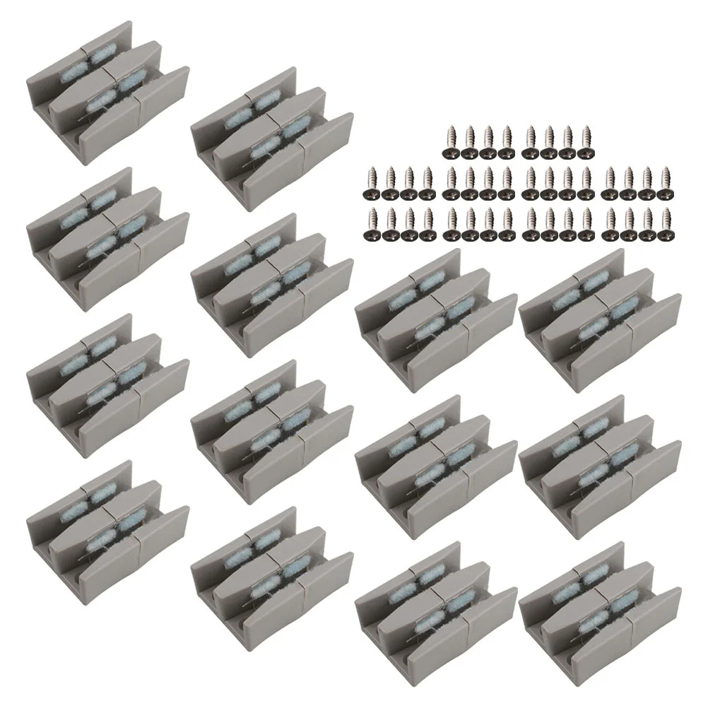 10 шт. направляющие для нижней двери бампера душа стеклянных раздвижных дверей