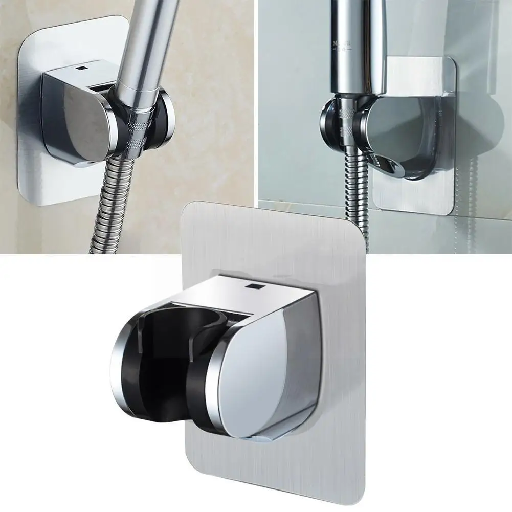 

Adjustable Shower Holder Self-adhesive Handheld Mount Punch-free Bathroom Drill-free Wall Bracket Rack Showerhe S4w3