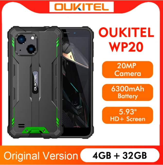 2022 Global Version Oukitel WP20 IP68 Rugged Smartphone 5.93