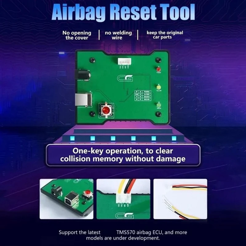 Новейший CG для Volvo OBD Компьютерный ремонт TMS570 Инструмент сброса чипа ECU Сброс