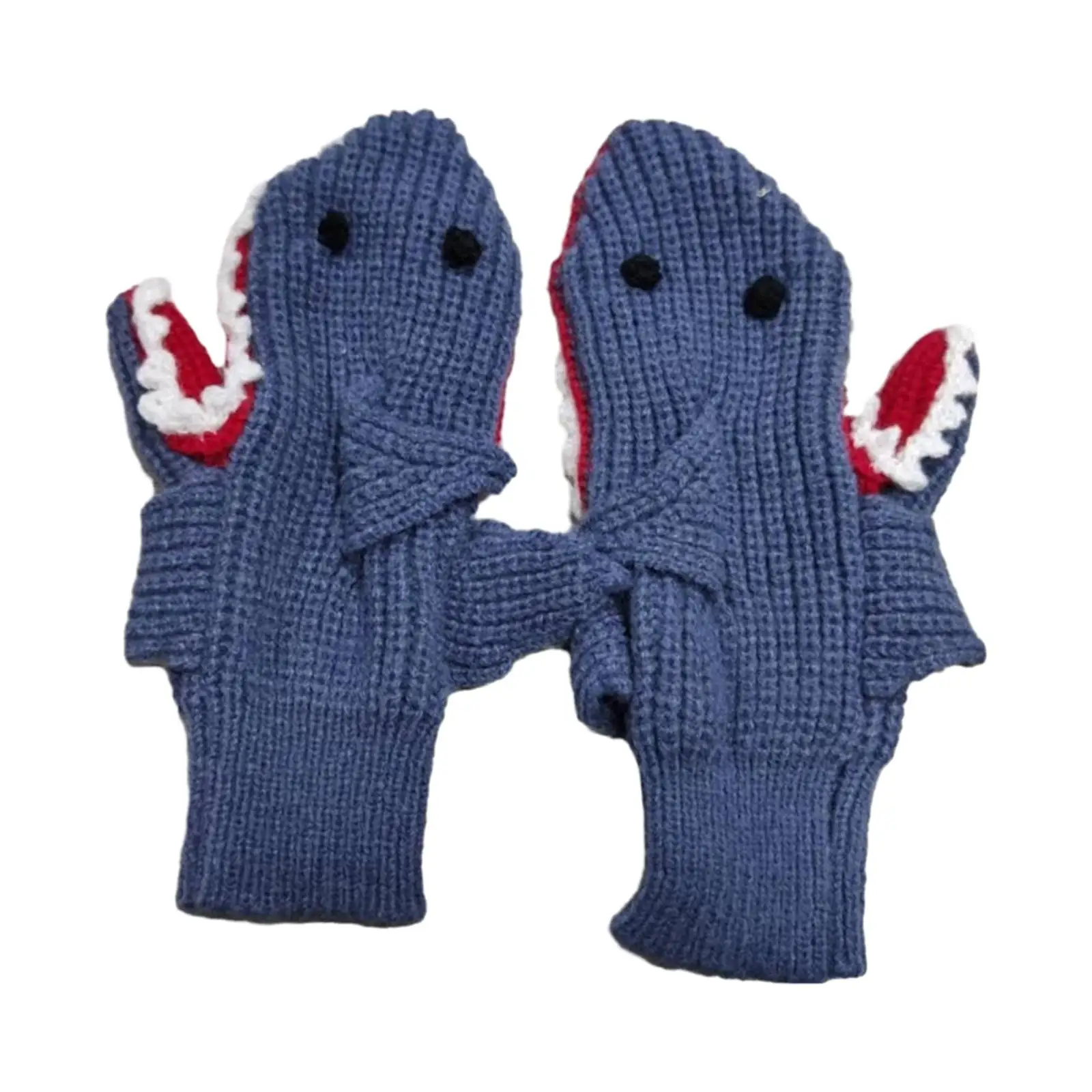 Зимние перчатки для взрослых мальчиков и девочек эластичные манжеты в виде акулы