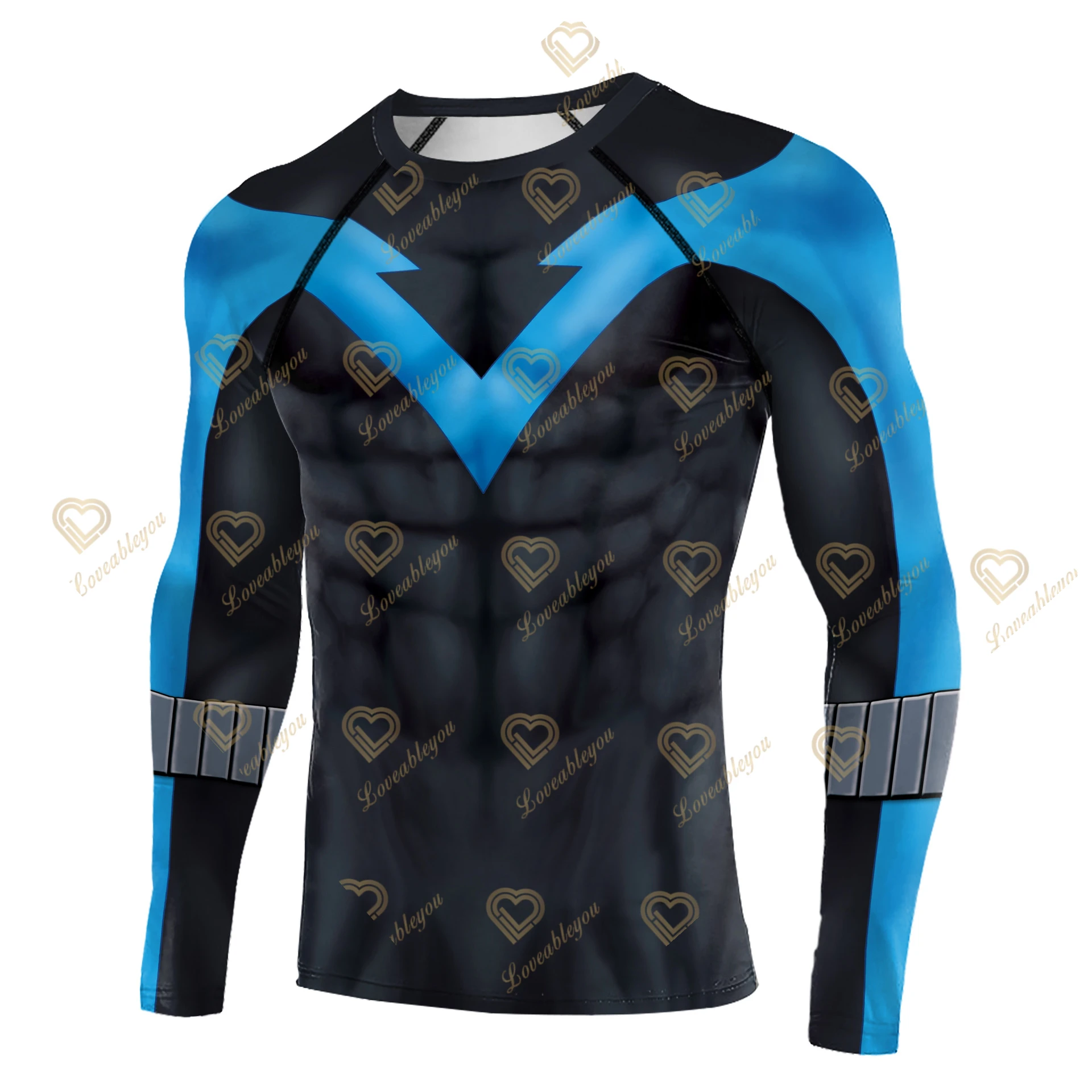 Unisex Compression Under Base Layer Top Long Sleeve Tights Sports Quick Dry Rashgard Running T-shirt Sportswear