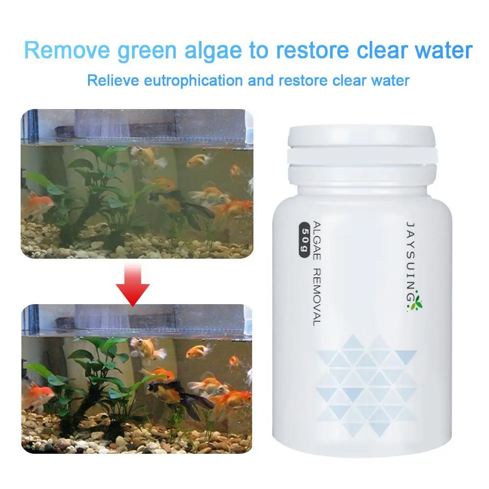 

Aquarium Algaecide Aquatic Algae Removal Powder Control Detergent Purification Water Cleaning With Spoon Cleaning Tools Cocina