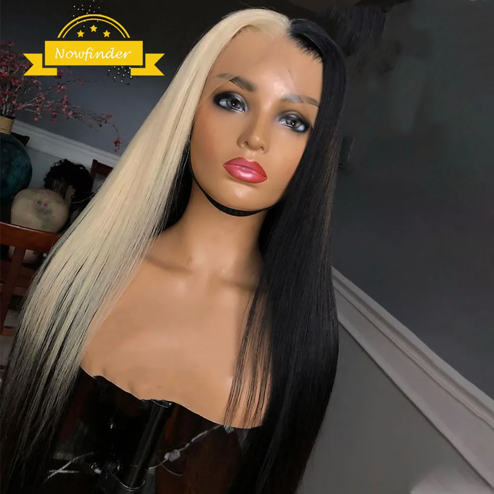 

13x4 Ombre Honey Blonde Straight Lace Front Wigs Human Hair Wigs 150% Density 613 HD Transparent Lace Frontal Wigs For Women