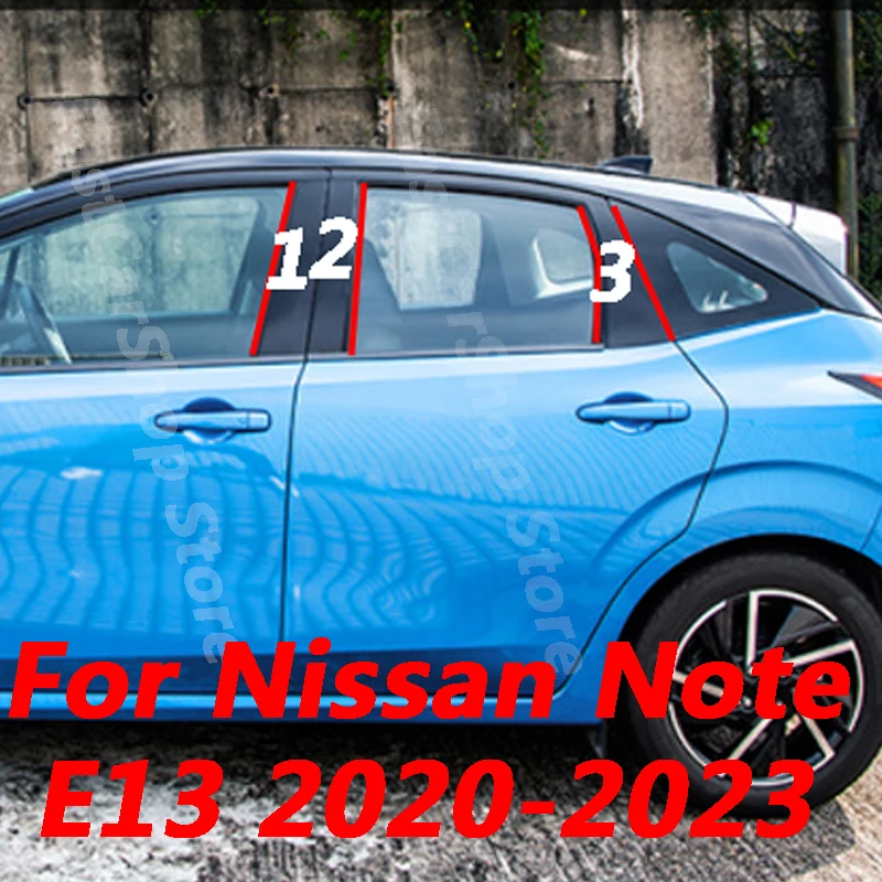 

Для Nissan Note E13 2020 2021 2022 Автомобильная дверь центральное окно средняя Колонка отделочная полоса PC B C декоративные аксессуары для столбов