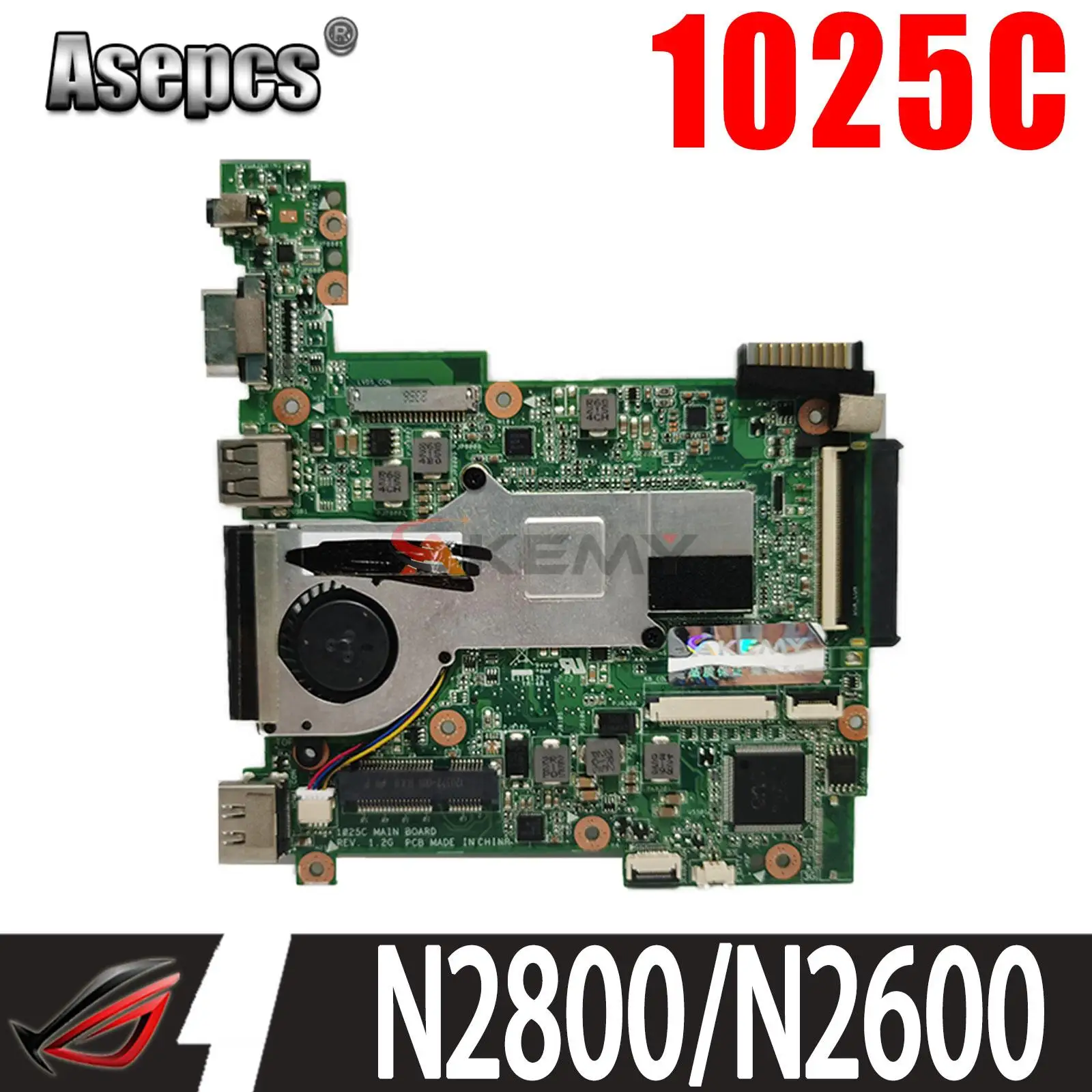 

1025C оригинальная Φ 1025C с N2800/N2600 Материнская плата ASUS 90R-OA3FMB7000U