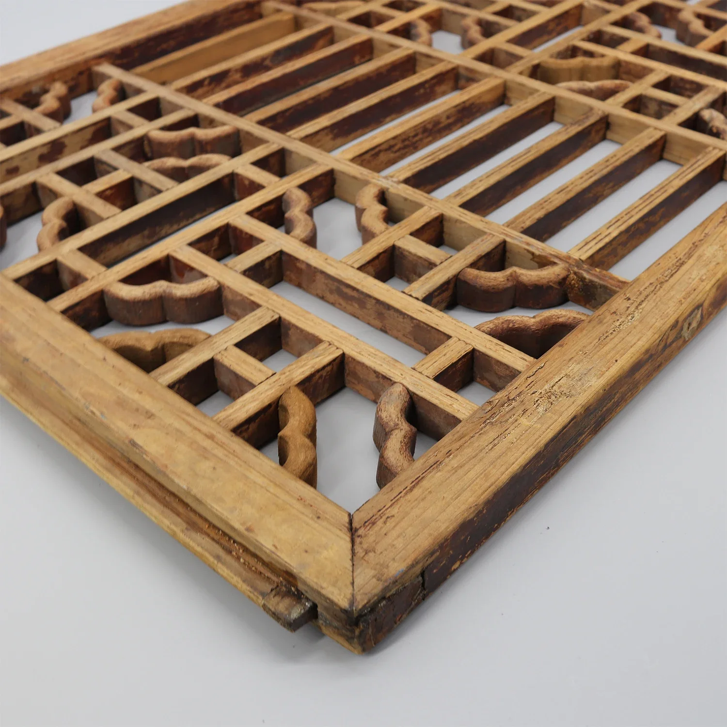 Старые оконные панели пара деревянных ремней украшение для дома настенная