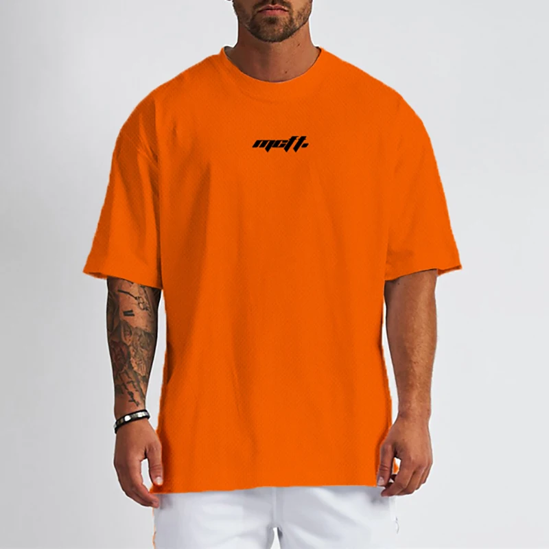 

Loose Fashion Breathable T-shirt Summer men’s Bodybuilding Sports Half Sleeves