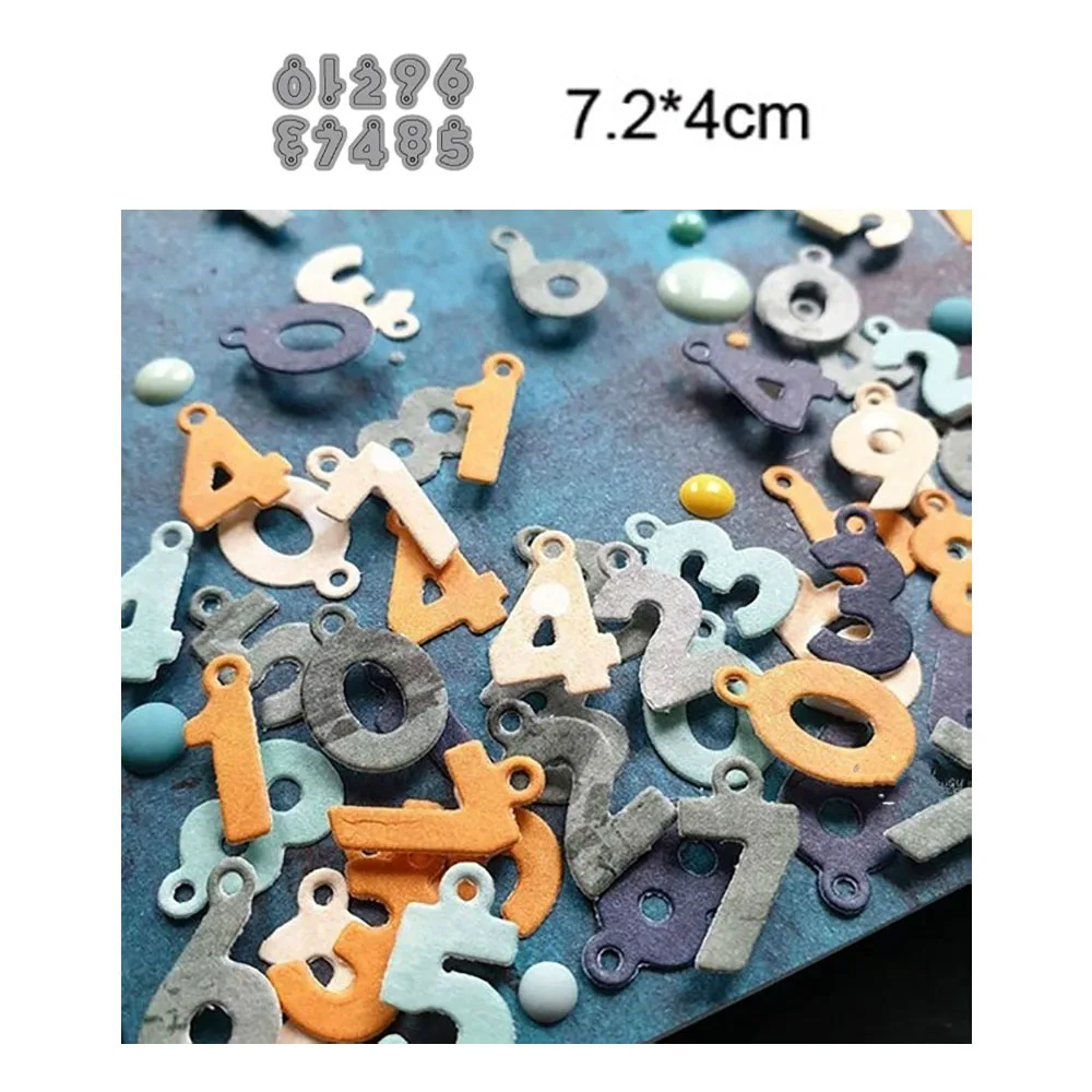 

10pcs/set 0-9 Number 2022 New Arrival Metal Cutting Die Decorative Scrapbooking Album Knife DIY Handmade Card Punch Embossing