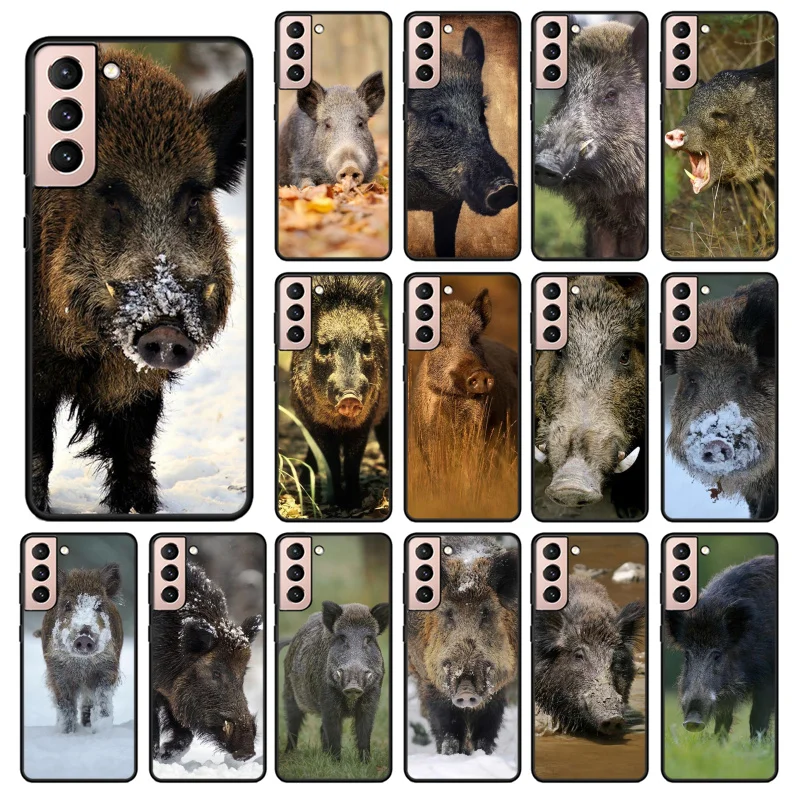 

Animal Wild Boar Phone Case for Samsung S30 S23 S22 S20 Ultra S20 S22 Plus S11 S10 S9 Plus S21 Plus S10E